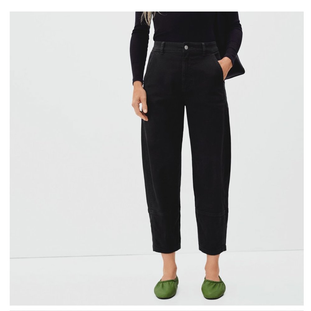 The Utility Barrel Pant from Everlane in Black